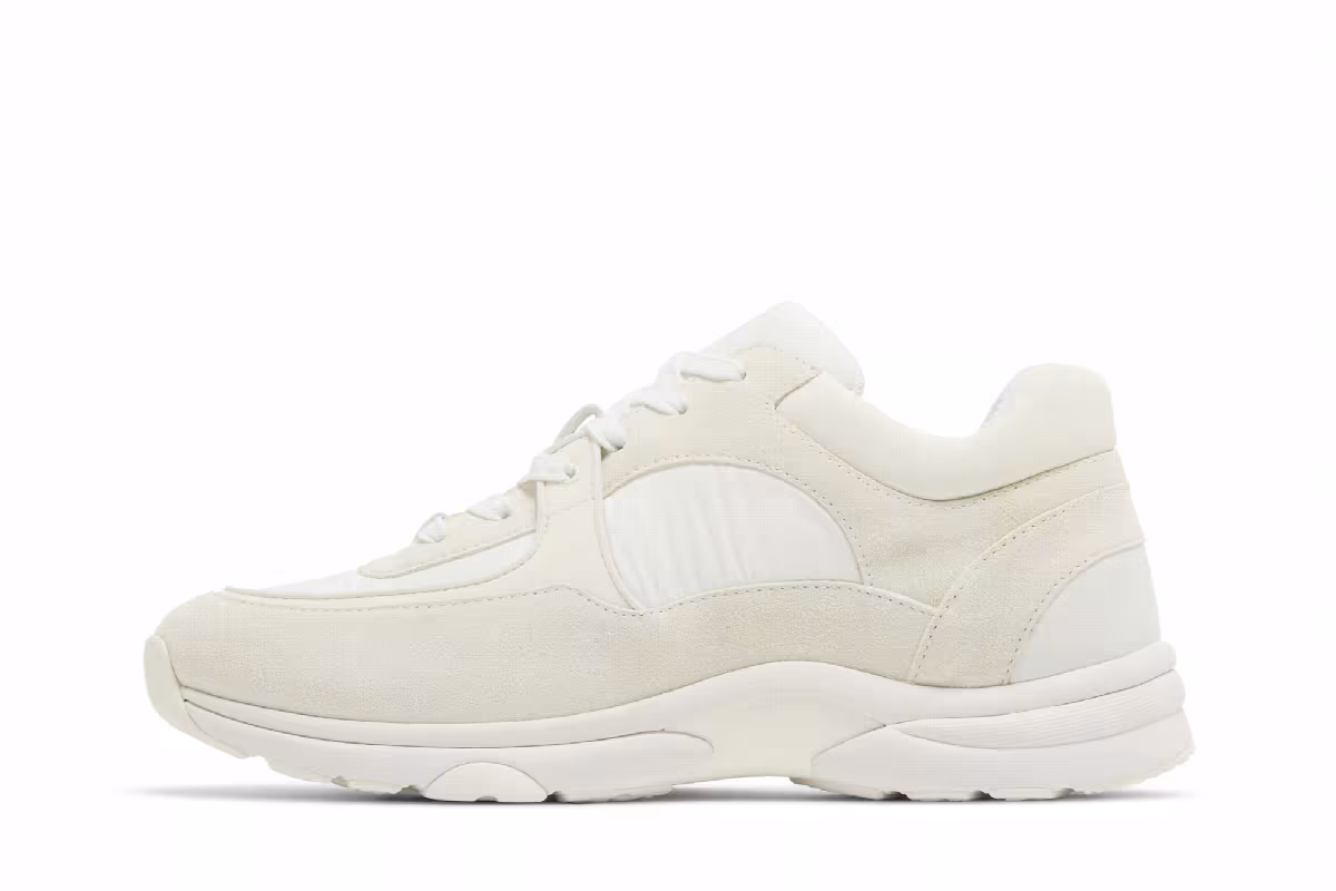 Chanel CC Logo Sneaker White, view 4