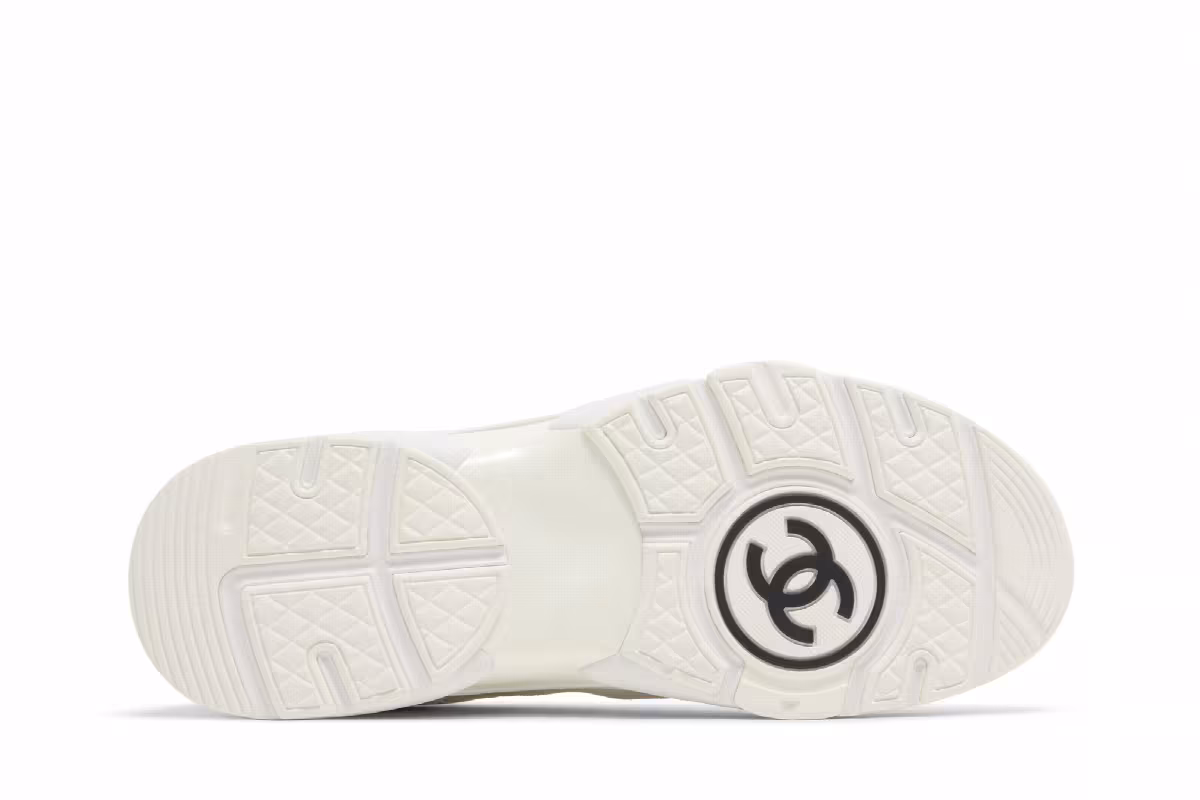 Chanel CC Logo Sneaker White, view 5