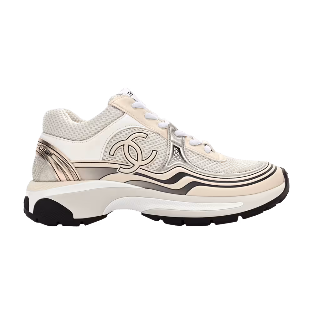 Chanel Women's Sneaker Ivory Silver