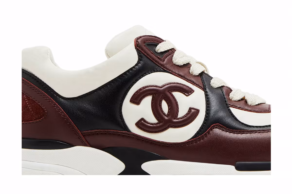 Chanel Sneaker Brown White Black, view 3