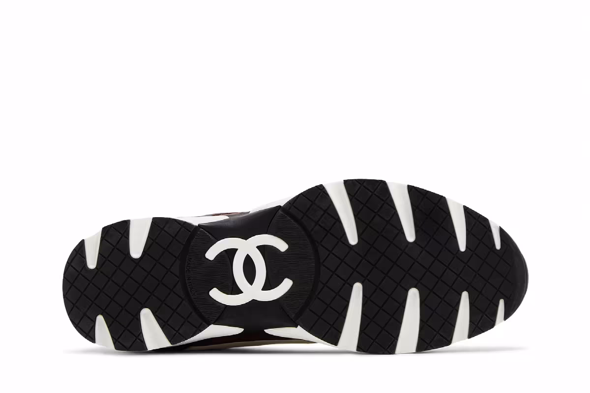 Chanel Sneaker Brown White Black, view 5