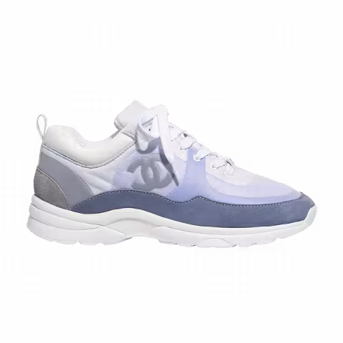 Chanel Wmns Suede Calfskin Sneaker 'Sky Blue'