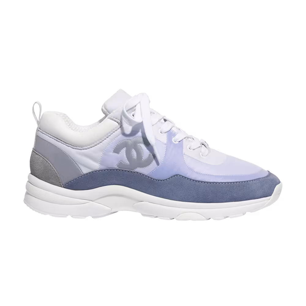 Chanel Women's Suede Calfskin Sneaker Sky Blue
