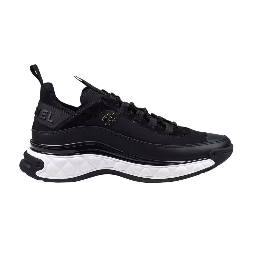 Chanel Women's Velvet Calfskin & Mixed Fibers Sneaker Black