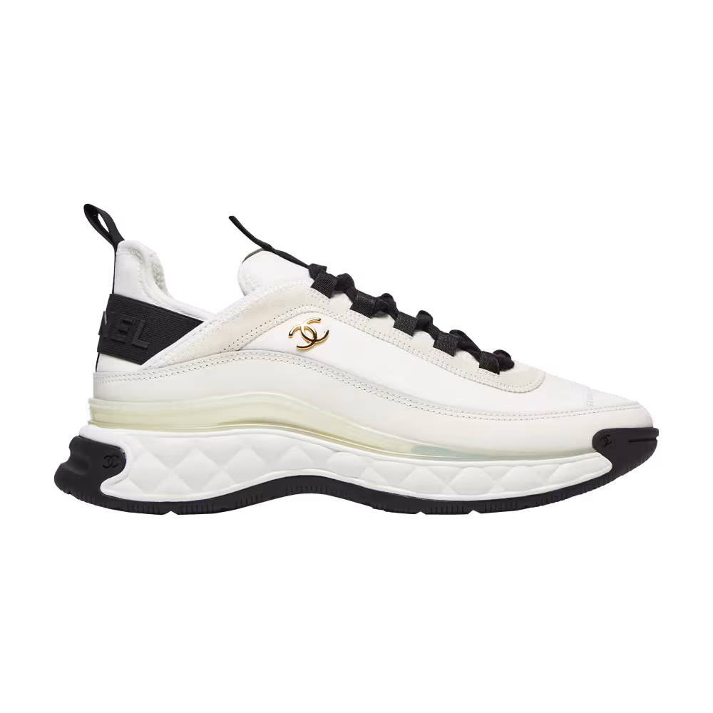 Chanel Women's Velvet Calfskin & Mixed Fibers Sneaker Ivory