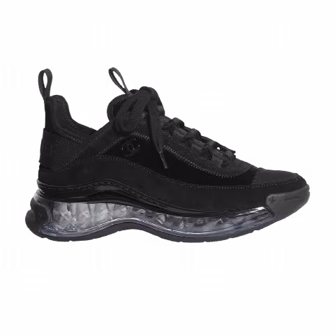 Chanel Wmns 'Velvet Calfskin Grosgrain Sneaker 'Black'