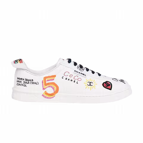 Pharrell x Chanel Leather Sneaker 'Graffiti'