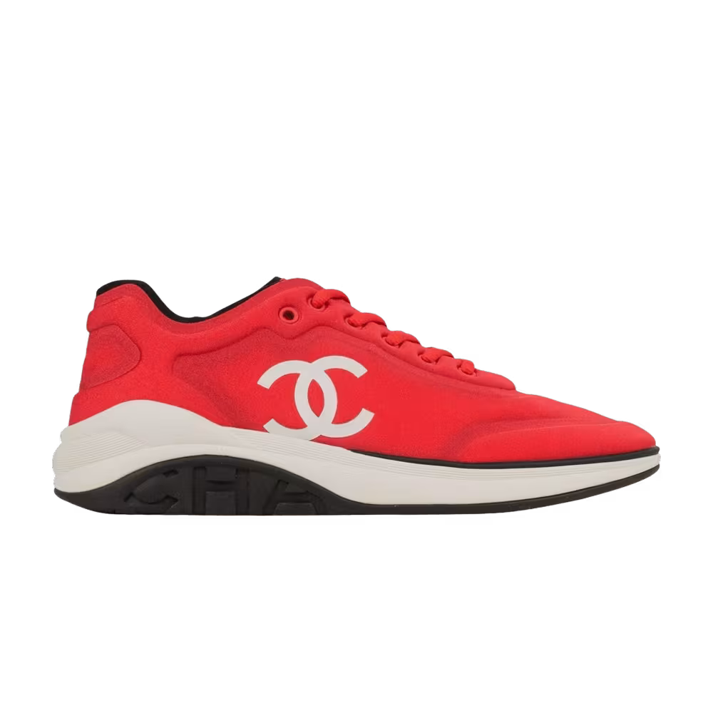 Chanel CC Logo Sneaker Red