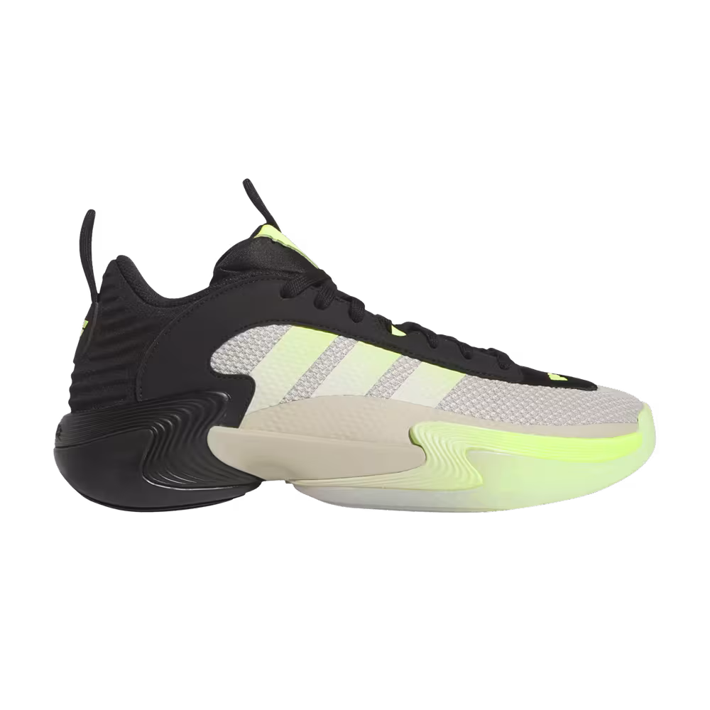Adidas Women's Exhibit Select Mid Putty Grey Lucid Lemon