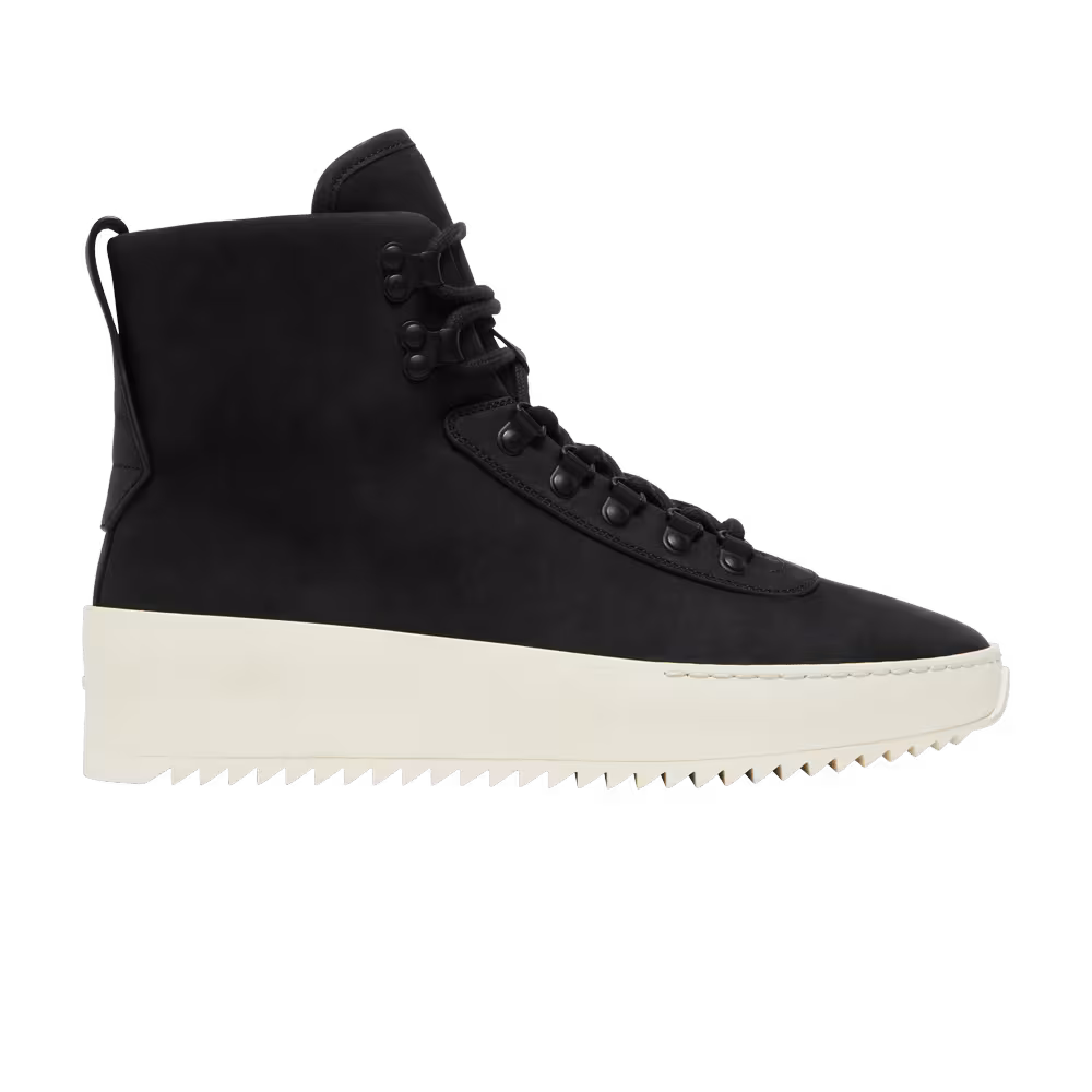 FEAR OF GOD Hiking Nubuck Leather Lace-Up Black