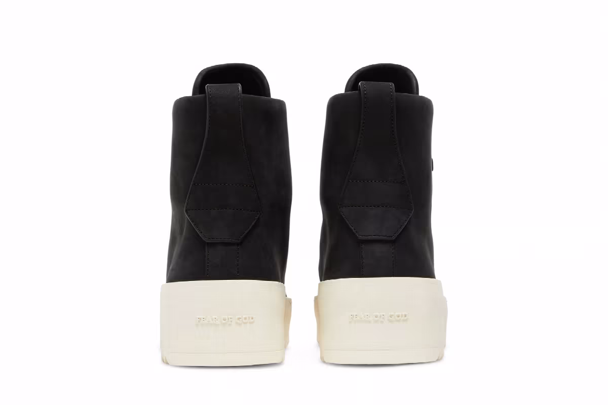FEAR OF GOD Hiking Nubuck Leather Lace-Up Black, view 7