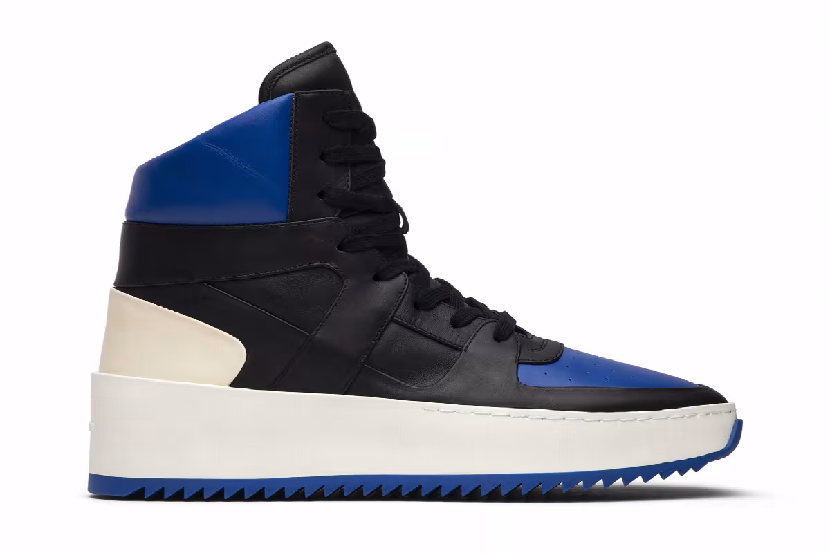 Fear of God Basketball Sneaker Black Blue, view 2