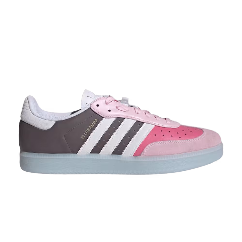 Adidas Velosamba Leather Charcoal Clear Pink