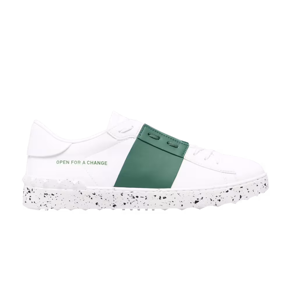 Valentino Open Sneaker Open For A Change - White Green