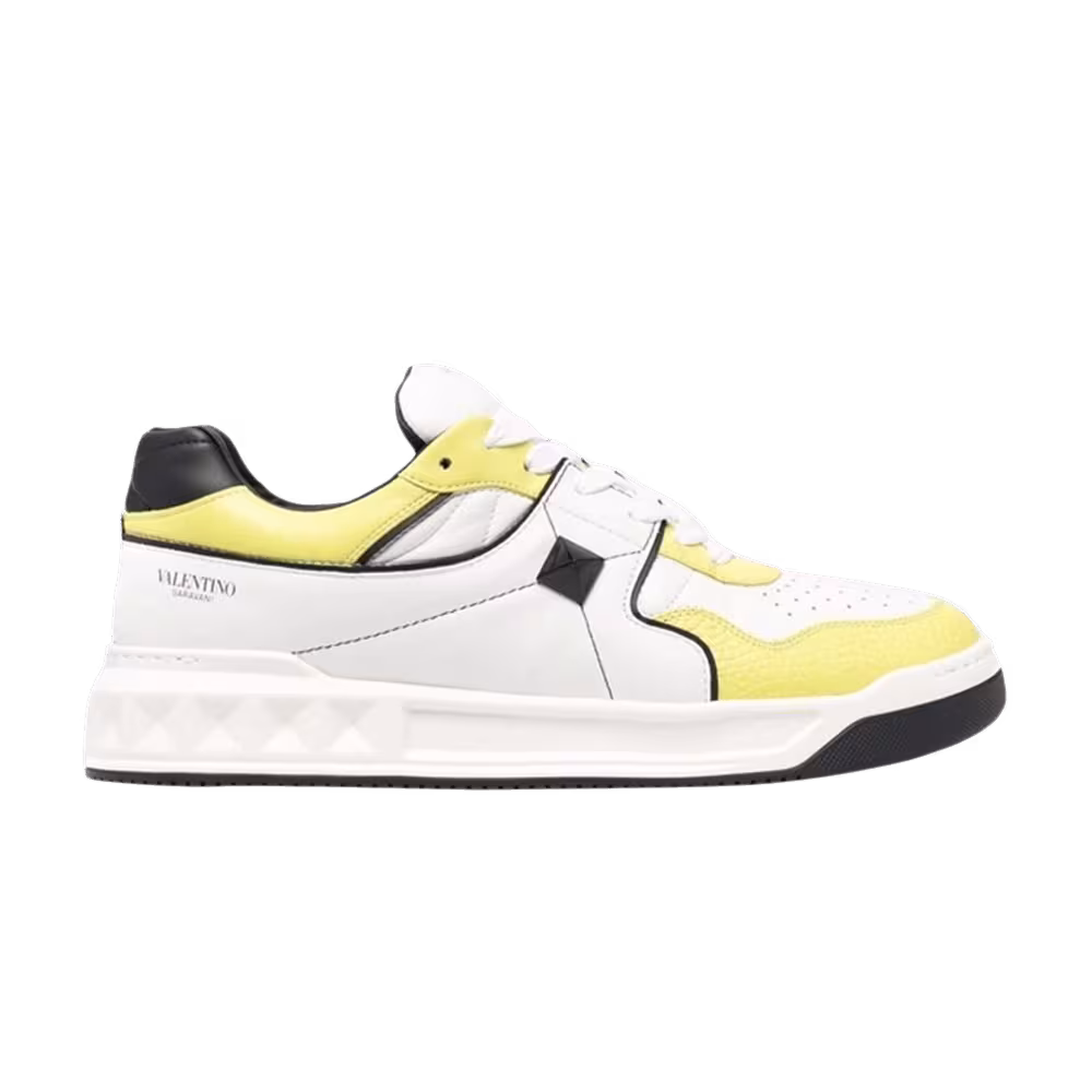 Valentino One Stud Low White Yellow