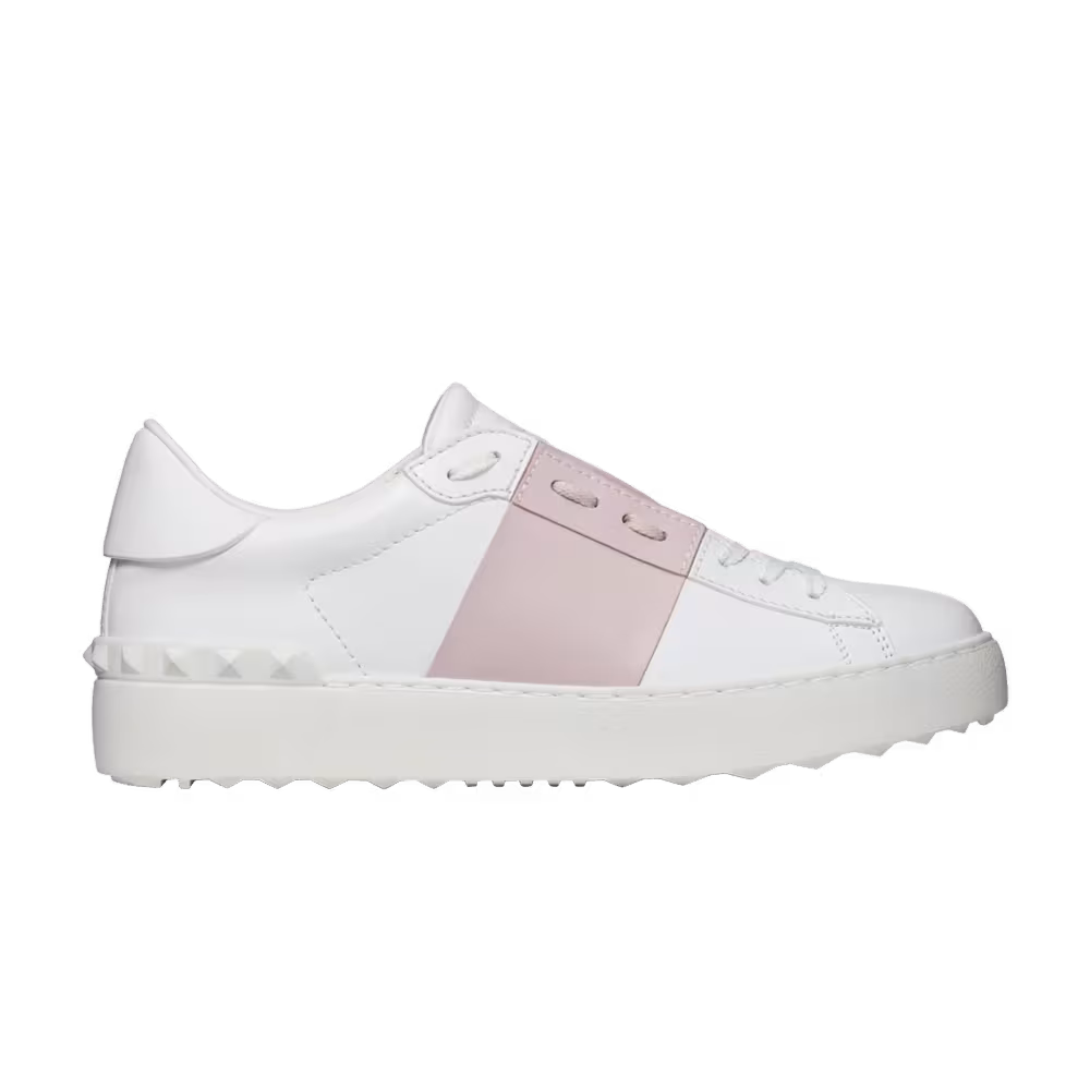 Valentino Women's Open Sneaker White Water Rose