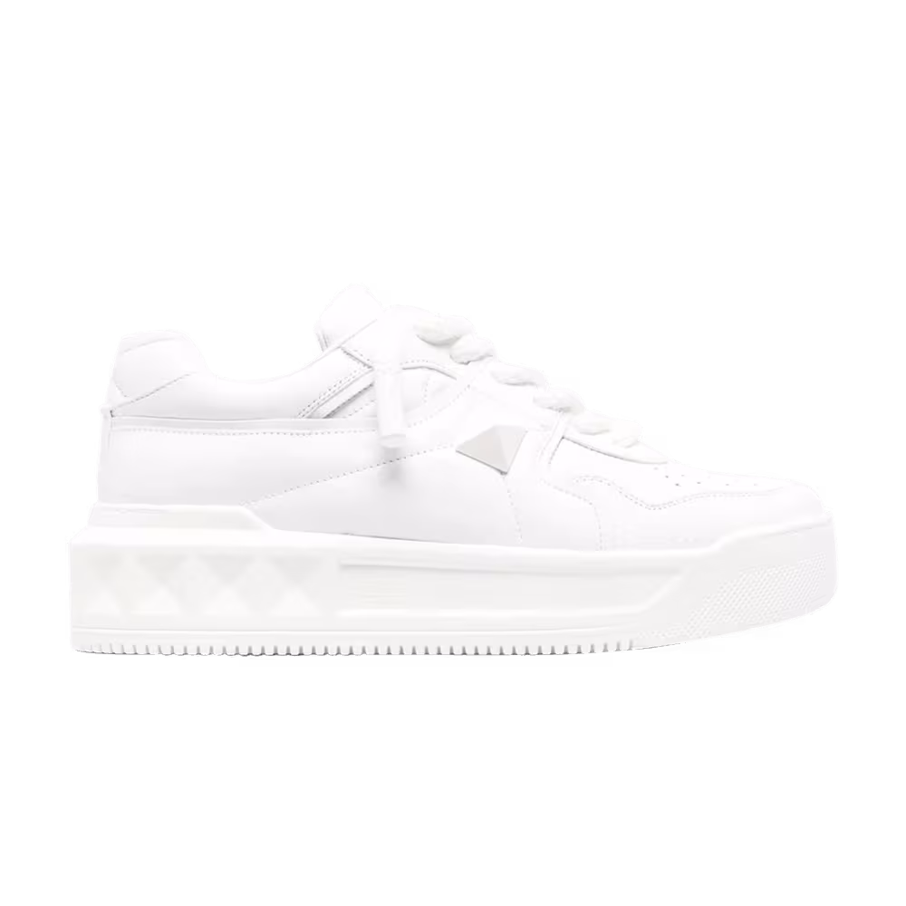 Valentino One Stud Low White