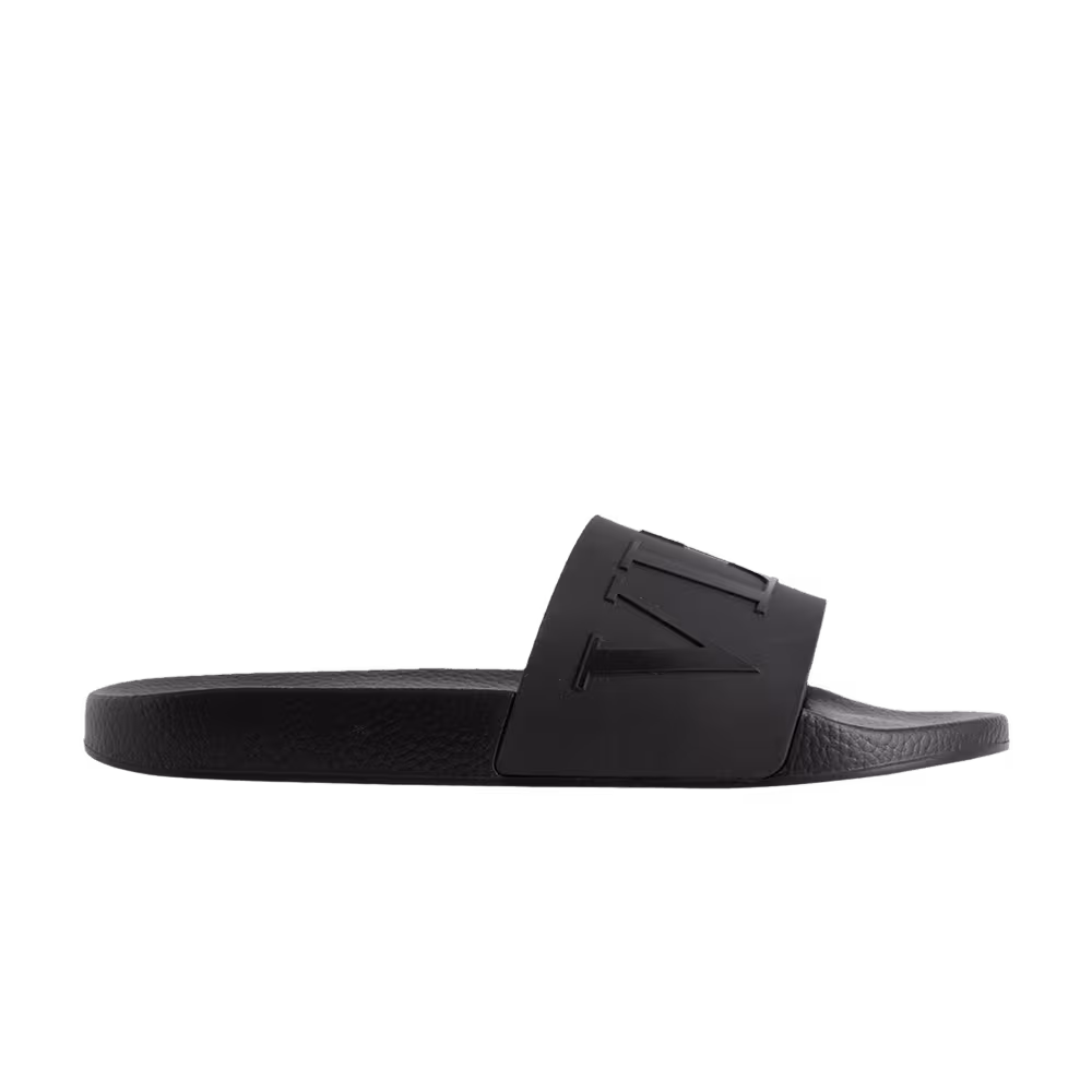 Valentino VLTN Rubber Slider Triple Black