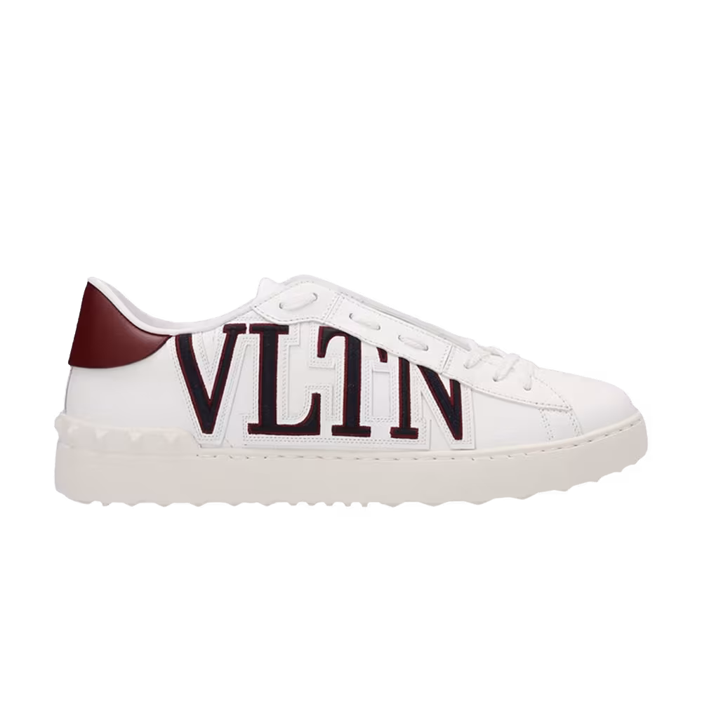 Valentino Open Sneaker Logo Print - Marine