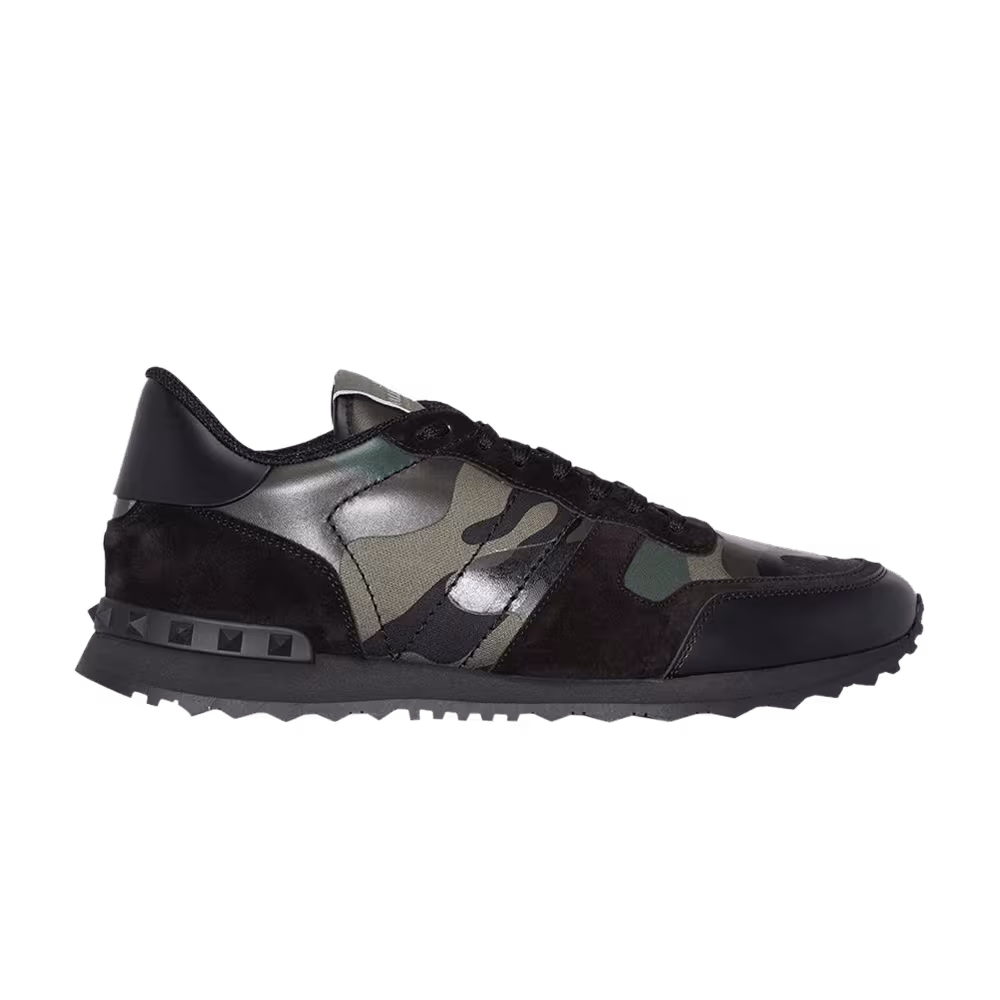 Valentino Rockrunner Black Army Green Camo