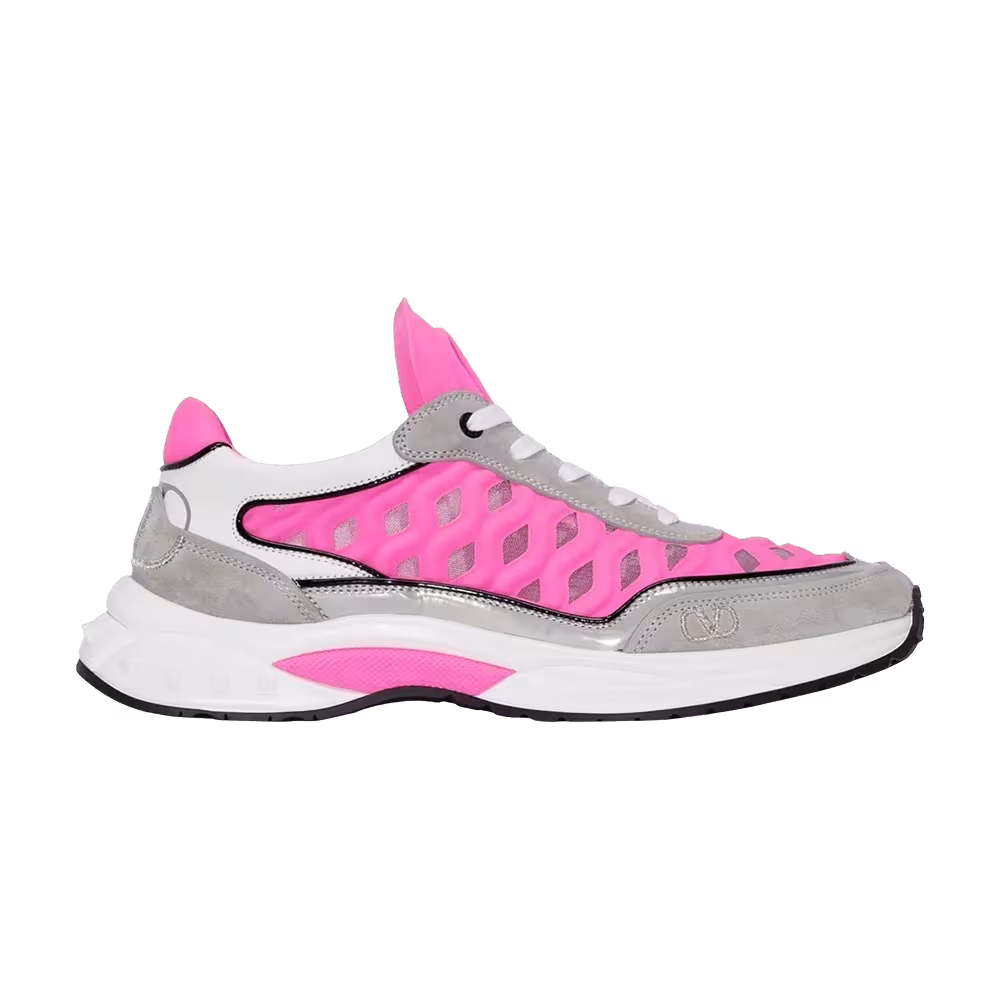 Valentino Women's Ready Go Runner Grey Bright Pink