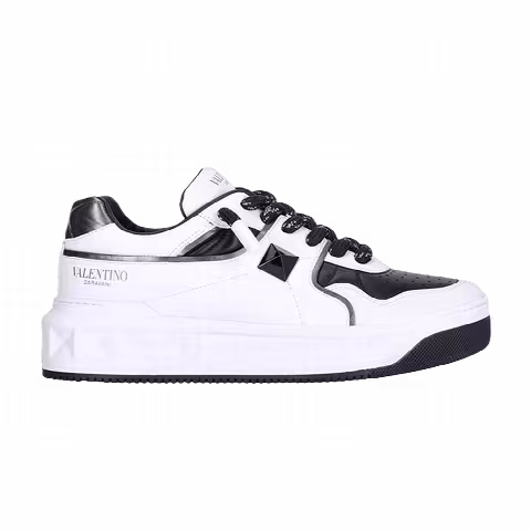 Valentino One Stud Low 'White Black Toe'
