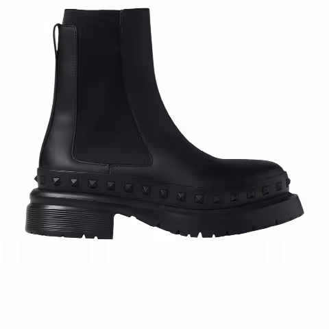 Valentino Rockstud M-Way Ankle Boot 'Black'