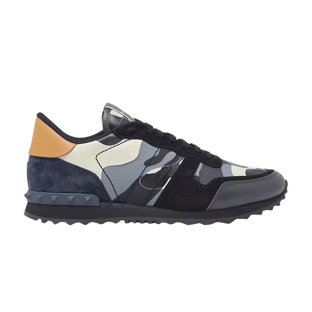 Valentino Rockrunner Black Light Blue Camo