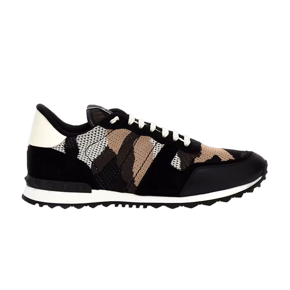 Valentino Rockrunner Black Cream Camo
