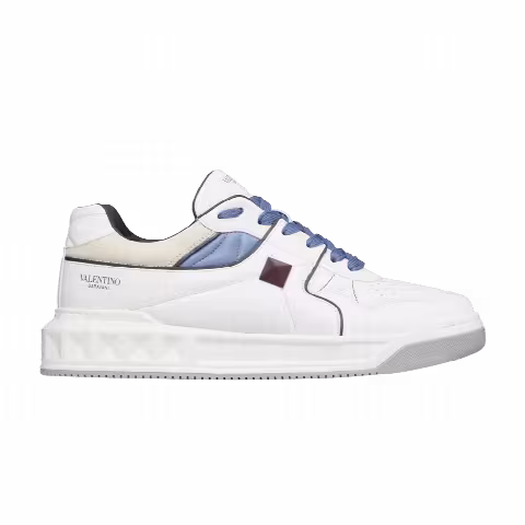 Valentino One Stud Low 'White Blue'