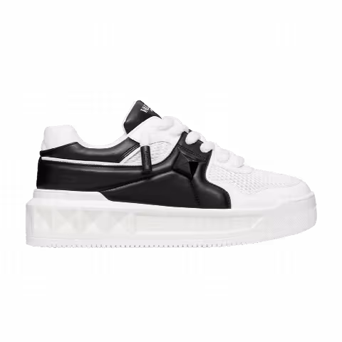 Valentino One Stud Low 'White Black'