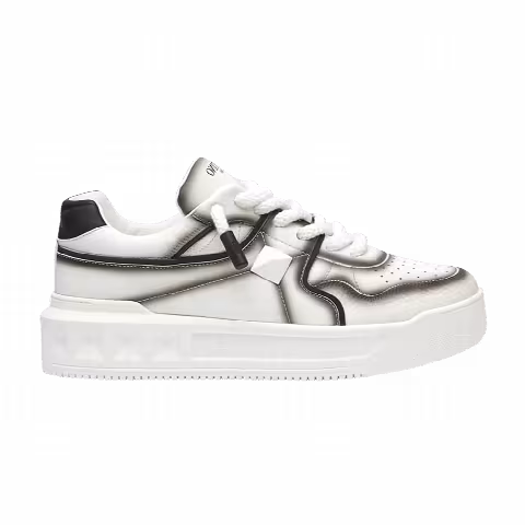 Valentino One Stud Low 'White Black Fade'
