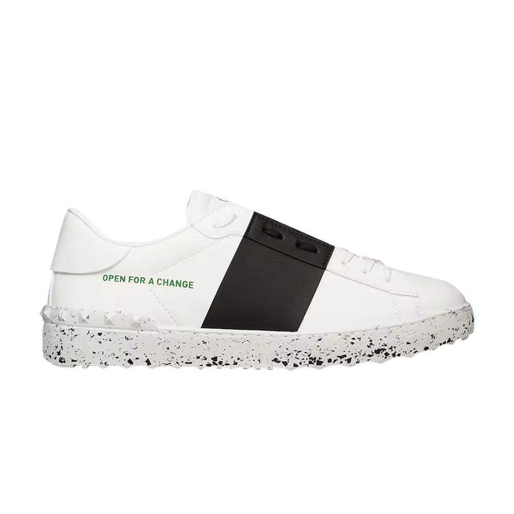 Valentino Open Sneaker Open For A Change - White Black