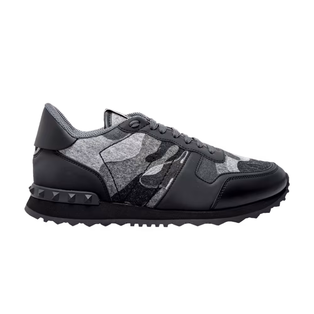 Valentino Rockrunner Grey Felt Camo