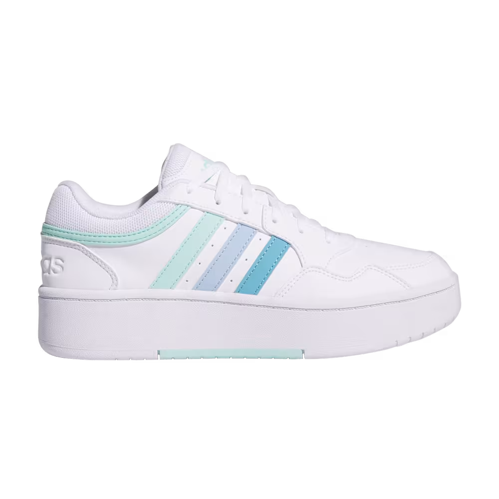 Adidas Women's Hoops 3.0 Bold Low White Preloved Blue Mint