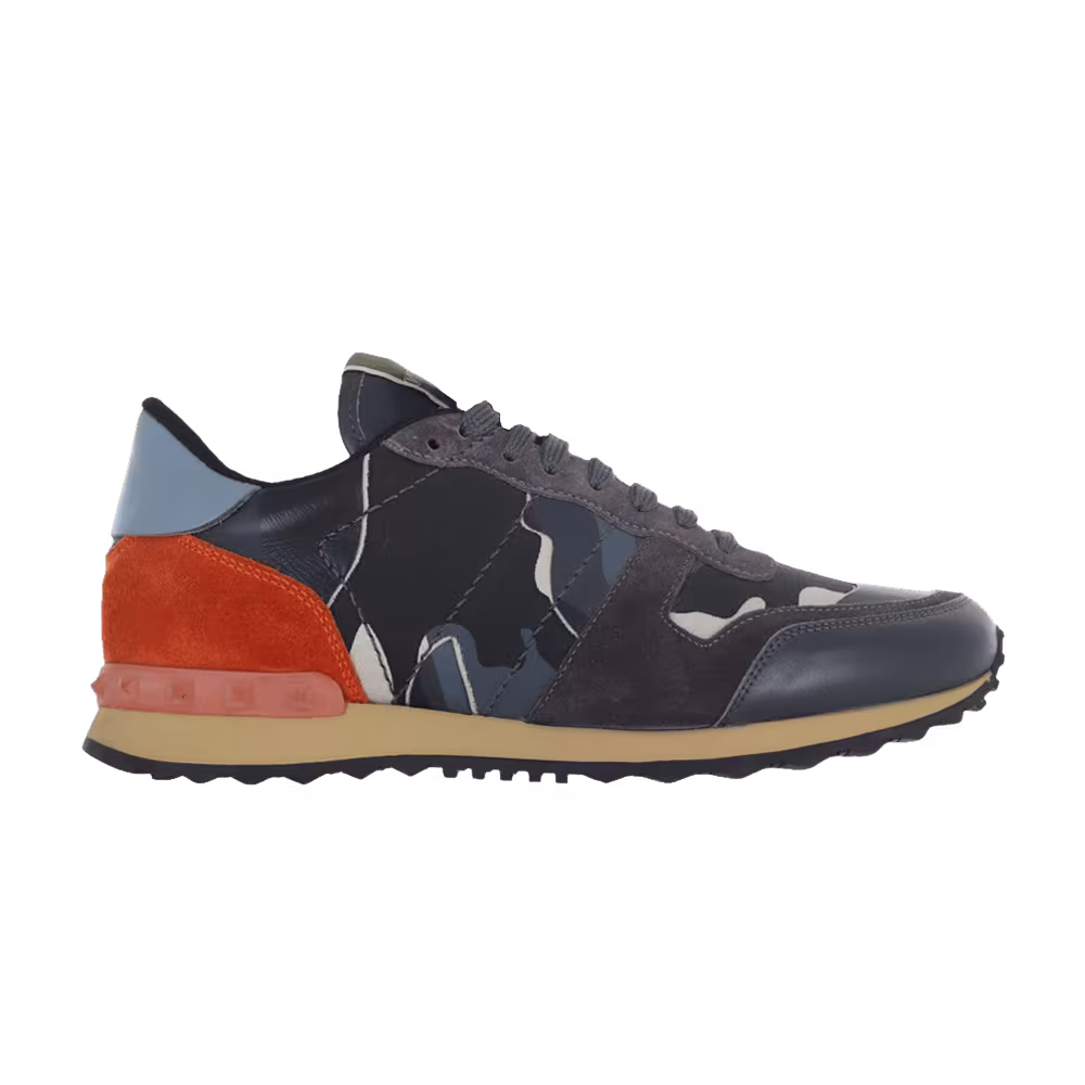 Valentino Rockrunner Light Grey Orange Camo