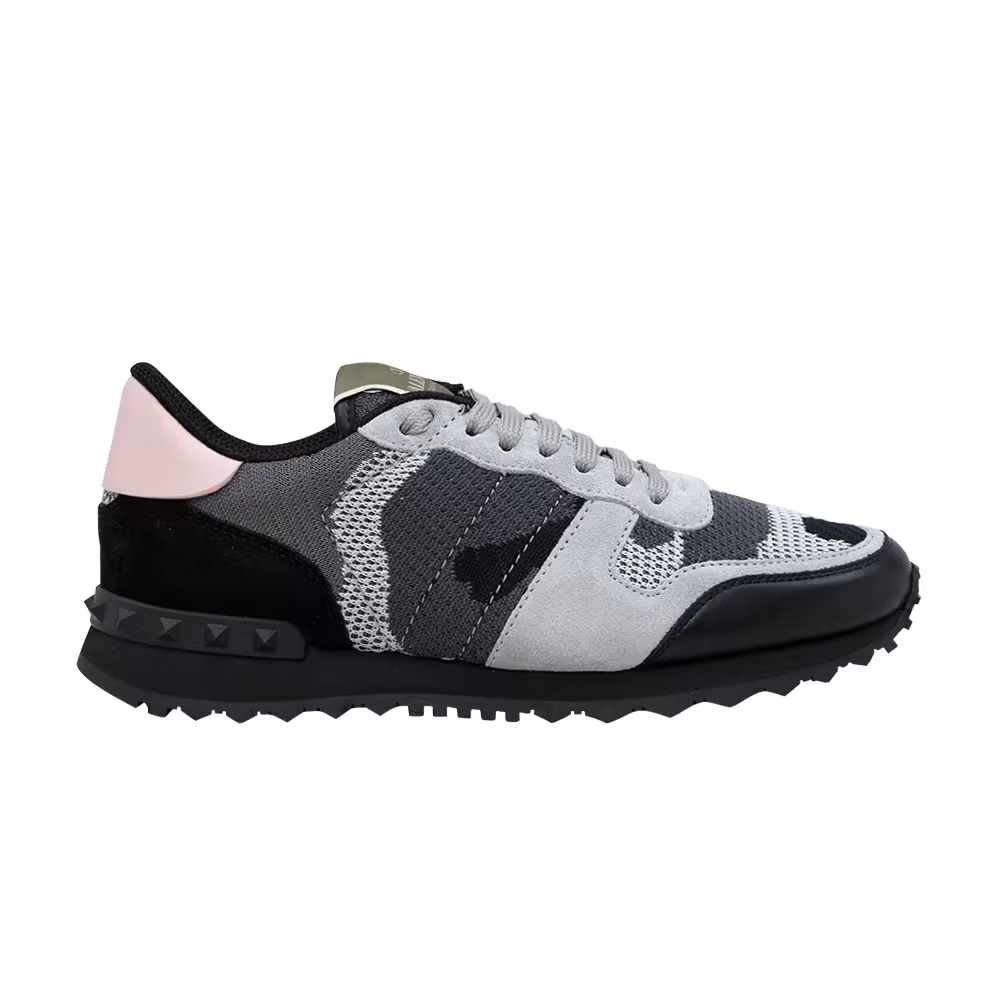 Valentino Women's Rockrunner Grey Pink Camo