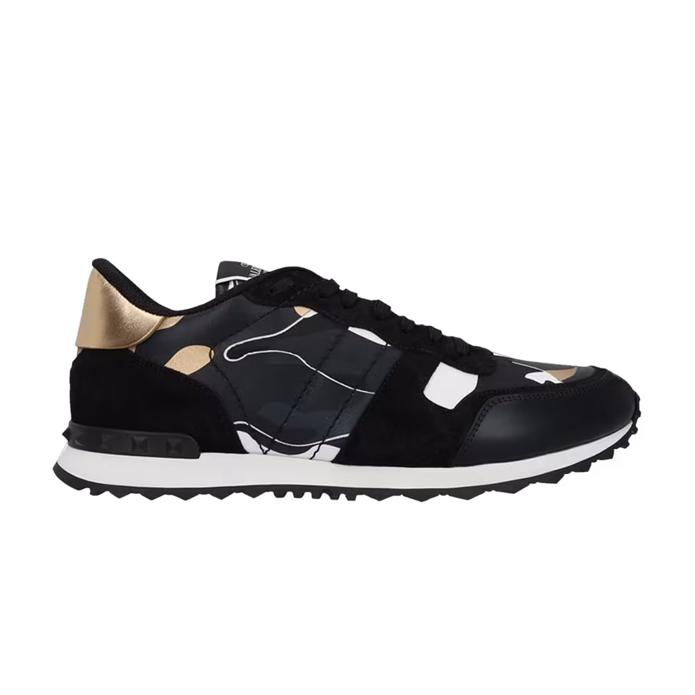 Valentino Rockrunner Black Gold Camo