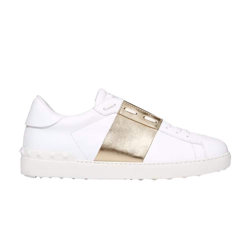 Valentino Open Sneaker Platinum Metallic Band