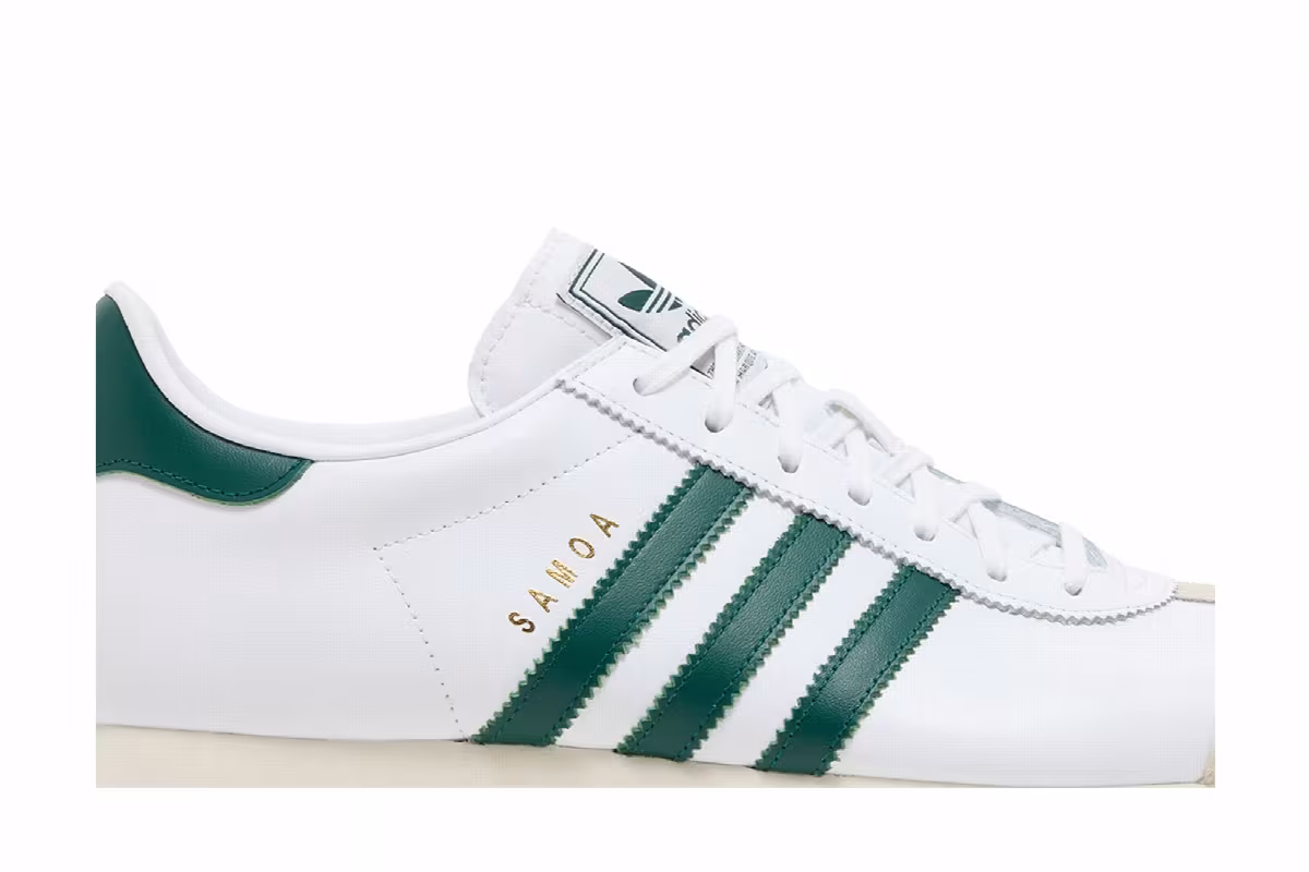 Adidas Samoa White Collegiate Green, view 3