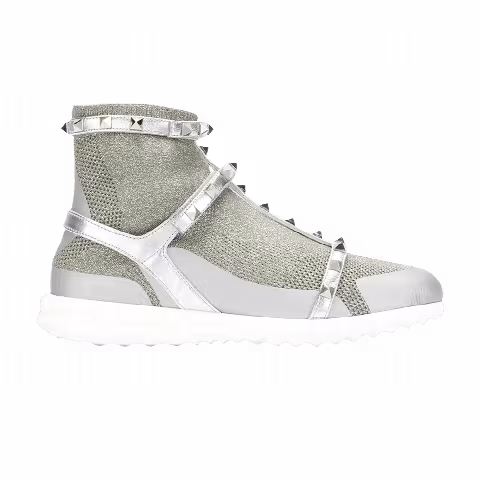 Valentino Wmns Rockstud Bodytech Sneaker 'Silver'