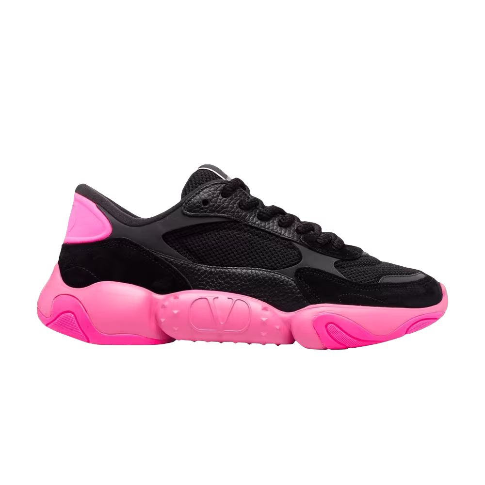Valentino Bubbleback Sneaker Black Pink