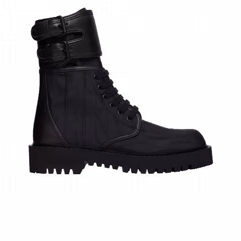 Valentino Campsite Combat Boot 'VLTN Times - Black'