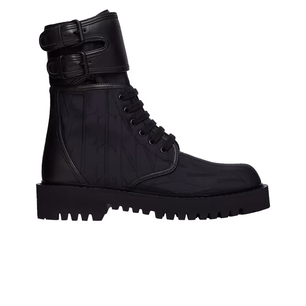 Valentino Campsite Combat Boot VLTN Times - Black