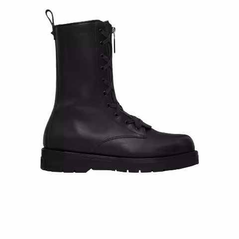 Valentino X Combat Leather Boot 'Black'