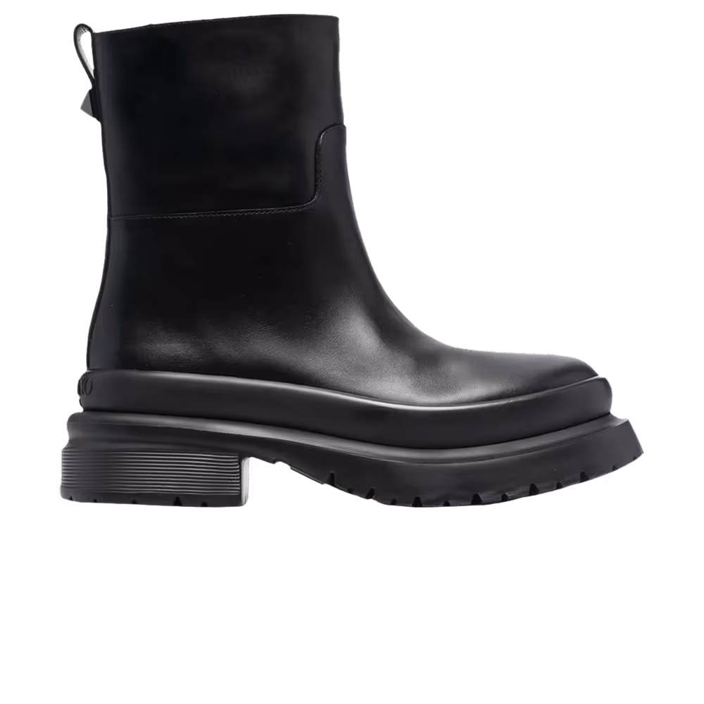 Valentino Roman Stud Ankle Boot Black