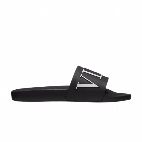 Valentino VLTN Rubber Slider 'Black White'