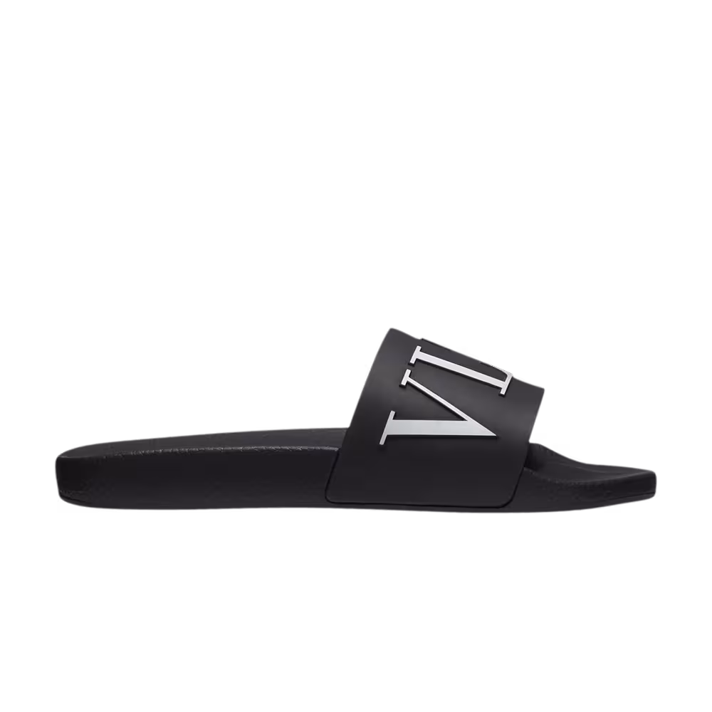 Valentino VLTN Rubber Slider Black White