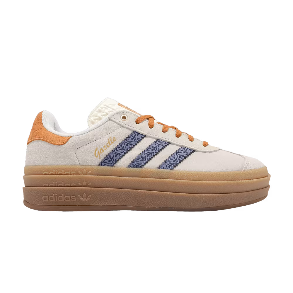 adidas Women's Gazelle Bold Cream Orb Violet Floral