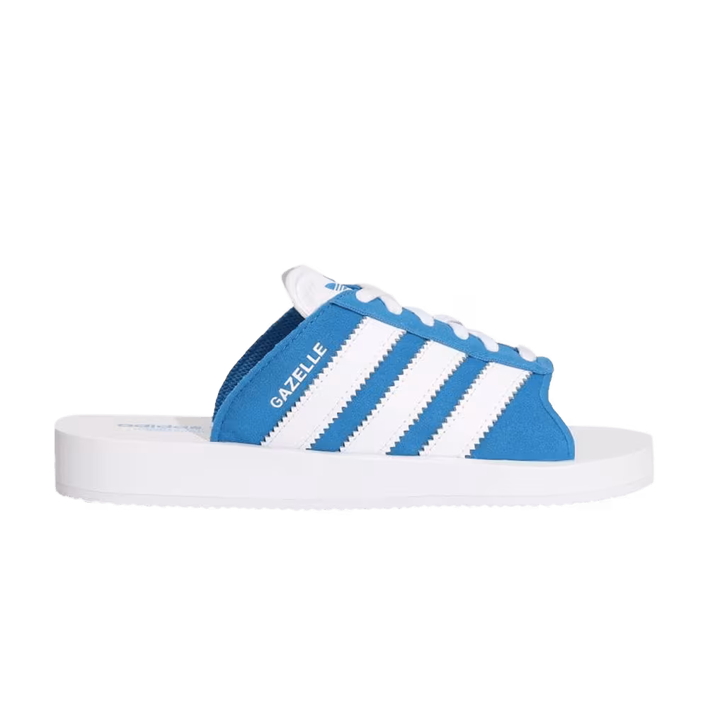 Adidas Gazelle Beach Slides Bluebird